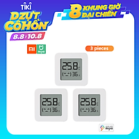 Nhiệt kế cảm biến đo độ ẩm thông minh kỹ thuật số không dây điều khiển trên app 3pcs Xiaomi BT Thermometer 2 Wireless Smart