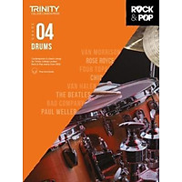 Sách - Trinity College London Rock & Pop 2018 Drums Grade 4 by Trinity (UK edition, paperback)