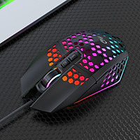 Chuột chơi game có dây RGB X801 với 7 nút có thể lập trình 7 chế độ chiếu sáng