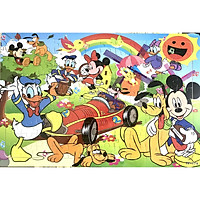 Tranh Ghép Hình Gỗ - Chuột Mickey Và Những Người Bạn - Tặng Kèm 1 Túi Zip Đựng Mảnh Ghép