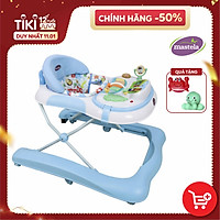 Xe tập đi 2 giai đoạn cho bé Mastela W1123 thiết kế chữ U nâng hạ độ cao, bánh xe cao su hãm di chuyển theo quán tính Tiêu chuẩn JIS Nhật Bản - Tặng 2 khăn quàng cổ tam giác Comfybaby