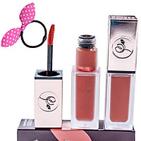 Combo 2 Son Kem Lì ROSES MATTE Mini Garden - Màu Cam Trà Sữa + Hồng Đất -Tặng Cột Tóc Tai Thỏ Màu Ngẫu Nhiên