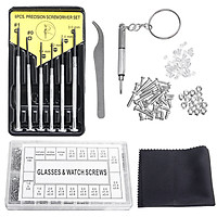 Portable Eyeglass Sun Glasses Assortment Repair Tool Kit Screw Set Assorted Screws Repairing Glasses Watches Jewelries