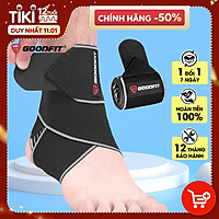 Băng quấn cố chân, băng bảo vệ cổ chân, mắt cá chân GoodFit co giãn đàn hồi, đệm silicone chống trượt GF612A