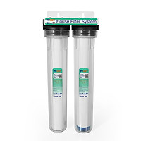 Bộ lọc nước thô đầu nguồn 2 cấp lọc 20 inch (trong) - Hàng chính hãng