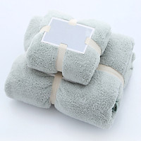 Set 2 Khăn tắm 34x75+70x140,siêu thấm chất liệu 100 cotton 120g+450g -143