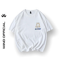 Áo thun tay lỡ Wind phông unisex form rộng Mèo Ly nam nữ cotton oversize ulzzang