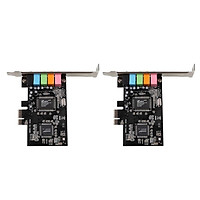 2 Xpcie Thể Hiện 5.1Ch CMI8738 Card Âm Thanh W/Nét Chân Đế