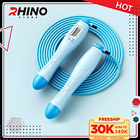 Dây nhảy thể thao lõi thép cao cấp Rhino J101 tự động đếm số, tích hợp đo calo, quãng đường - Dùng cho Muay | Boxing | Kickboxing - Hàng chính hãng