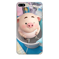 Ốp lưng nhựa cứng nhám dành cho iPhone 7 Plus in hình Heo trong xô