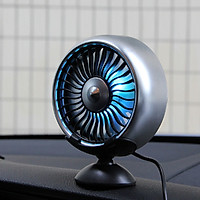 5V Car Supplies Car Multi-function Low noise Fan Air Conditioning Wind Regulation Expansion Car USB Air Outlet Center Console Decoration Adjustable
