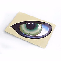 2Pcs 3D Stereo Reflective Cat Eyes Car Sticker Creative Rearview Mirror Decal