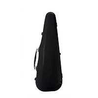 4/4 Full Size Violin Hard Case Complex Carbon Fiber Material Built-in Hygrometer Black with Carry Handle Straps - Black