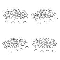 100x M +100x S Fishing Spoons Spinner Easy Spin Folded Clevises Tackle DIY