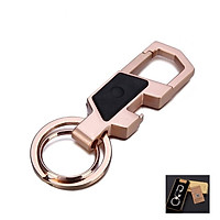 Móc chìa khóa đa năng ô tô, xe máy, gia đình thương hiệu JOBON - Thép hợp kim cao cấp - Da thật 100% - Trọng lượng: 36g - Mã: ZB-018 - Hàng Nhập Khẩu
