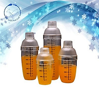 Bình lắc shaker nhựa vạch sơn đen các cỡ