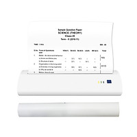 GOOJPRT A4 Portable Thermal Printer 210mm Mini Mobile Photo Printer 300dpi BT USB Connection with 1 Roll Thermal Paper