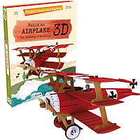 Bộ lắp ghép mô hình 3D giấy MÁY BAY chính hãng Sassi Junior 3D puzzle AIRPLANE