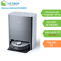 Robot hút bụi lau nhà toàn năng tự đổ rác và giặt giẻ Ecovacs Deebot X1 Omni bản quốc tế - Hàng chính hãng