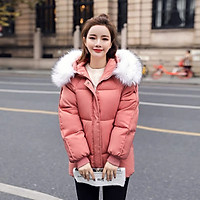 ÁO KHOÁC PHAO NỮ MÙA ĐÔNG ẤM ÁP PHỐI MŨ LÔNG TRĂNG TINH TẾ HÀNG MỚI BAO ĐẸP