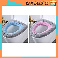 (SIÊU SALE) Miếng Lót Bồn Cầu Nỉ Lông Chống Lạnh Pha Màu 88206 Giang Phạm