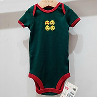 Bodysuit sơ sinh BAA BABY ngắn tay hình thêu cho bé trai từ 0-12 tháng - BN-BD01N