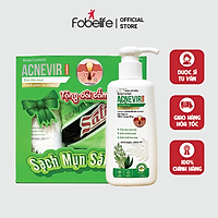 {Combo} : 1 Sữa tắm chuyên biệt cho mụn lưng & bệnh viêm nang lông Acnevir TẶNG 1 dải tắm- Chai 210ml