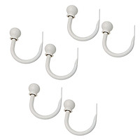 Set of 6 Durable Retro Metal Ball Drapery Holdback Curtain Holder Home Decor