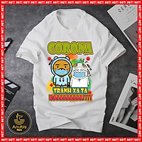 (HOT) Áo thun unisex Corona tuyên truyền phong cách dễ thương cực hot