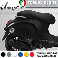 Tem Xe Vespa Mẫu Italy Performance | VP09 | Decal Rời Dòng Xe Sprint/Primavera/GTS/LX