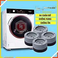 Bộ 04 chân đế cao su đa năng - HT SYS - Đế chống rung máy giặt - Đế chống ồn máy giặt, máy sấy,tủ lạnh, bàn ghế