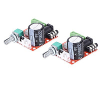 2 Pieces 12V Hi-Fi PAM8610 Audio Stereo Amplifier Board 2X10W 2 Ch L D Class
