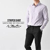 Áo sơ mi nam Routine oxford kẻ dài tay SM05