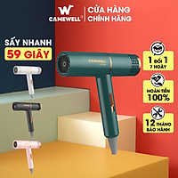 Máy sấy tóc mini CameWell chính hãng công suất lớn 1000W, giảm tiếng ốn, an toàn khi sử dụng, tạo mẫu kiểu tóc chuyên nghiệp 2 chiều nóng lạnh CW01HD
