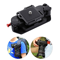 PULUZ Camera Clip Camera Belt Holster Mount Waist Clips Holder Hanger Aluminum Alloy Quick Release Clip with Plate 1/4