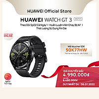 Đồng Hồ Thông Minh HUAWEI WATCH GT 3 46mm | Theo Dõi Spo2 Cả Ngày | Huấn Luyện Viên Chạy Bộ AI | Thời Lượng Sử Dụng Pin Dài | Hàng Chính Hãng