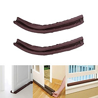 2x Under Door Draft Blocker Black 32-38" Front Air Draft Stopper Nosie-Reducing