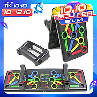 Dụng cụ tập hít đất đa năng parallettes 12 trong 1 - Bộ bàn tập chống đẩy tập gym tại nhà giúp ngực tay vai lưng to khoẻ