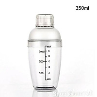 Bình lắc pha chế shaker nhựa 350 ml có vạch chia