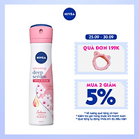 Xịt Ngăn Mùi Nivea Serum Trắng Mịn Hương Hoa Sakura (150ml) 85308