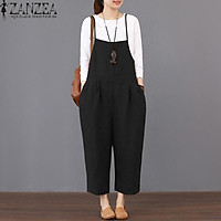 ZANZEA Womens Strappy Dungaree Bib Cargo Pants Long Jumpsuit Trousers Overalls