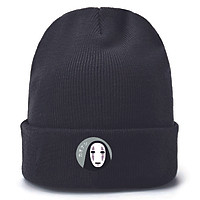 Mũ len đen in hình VÙNG ĐẤT LINH HỒN anime Spirited Away mũ len nam nữ dễ thương