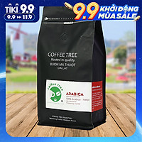 Cà phê bột Arabica Cầu Đất 500g nguyên chất 100% Coffee Tree thơm nồng, vị nhẹ, gu tây