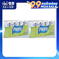 Combo 20 cuộn Giấy vệ sinh PLENTY, 2 Lớp, 215 Tờ/cuộn
