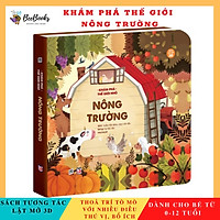 Sách - Khám phá thế giới nhỏ Nông Trường- Sách 3D tương tác lật mở cho trẻ (0-12 tuổi)-