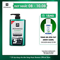 Dầu gội Sạch Gàu Romano Classic 5 in1 650g
