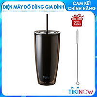 Ly nhựa 2 lớp Lock&Lock HAP507 750ml - Hàng chính hãng, có ống hút, có nắp đậy - Tặng kèm cọ rửa