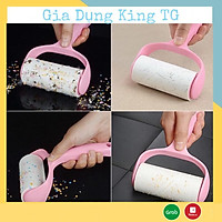 Cây Lăn Bụi Quần Áo Siêu dính Tặng 2 Lõi ,lăn tóc dính, lăn bụi thảm, dọn sạch lông thú cưng - King