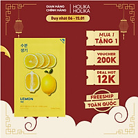 Mặt Nạ Giấy Holika Holika Chiết Xuất Chanh Pure Essence Mask sheet 23ml_Lemon 68111