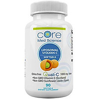 Liposomal Vitamin C SOFTGELS 1000mg/dose -30 Servings - 90 softgels - Quali-C Vitamin C from Scotland - Made in The USA - High Absorption Immunity & Collagen Booster Supplement - Non-GMO, Non- Soy